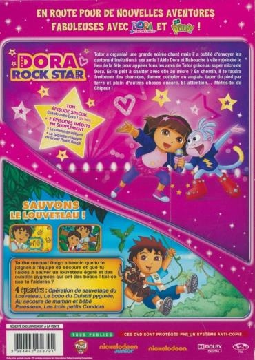 Dora l'exploratrice : Dora rock star ; Diego ! Sauvons le louveteau